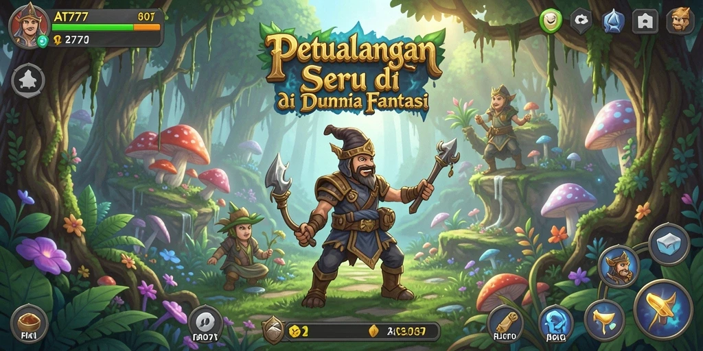 Tampilan menakjubkan dari gameplay petualangan di AT777.