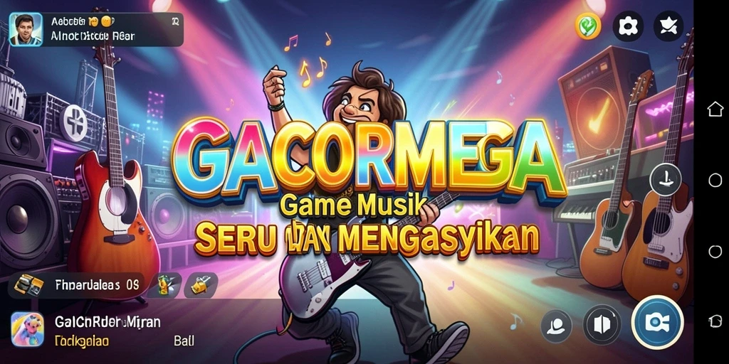 Tampilan screenshot GACORMEGA menampilkan gameplay musik yang seru.