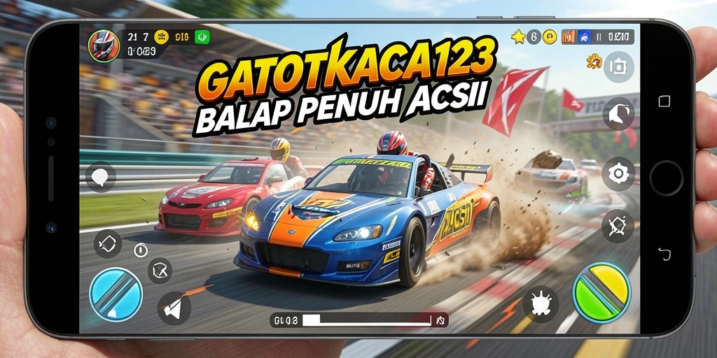 Tampilan menarik dari gameplay balap GATOTKACA123 dengan grafis berkualitas tinggi.