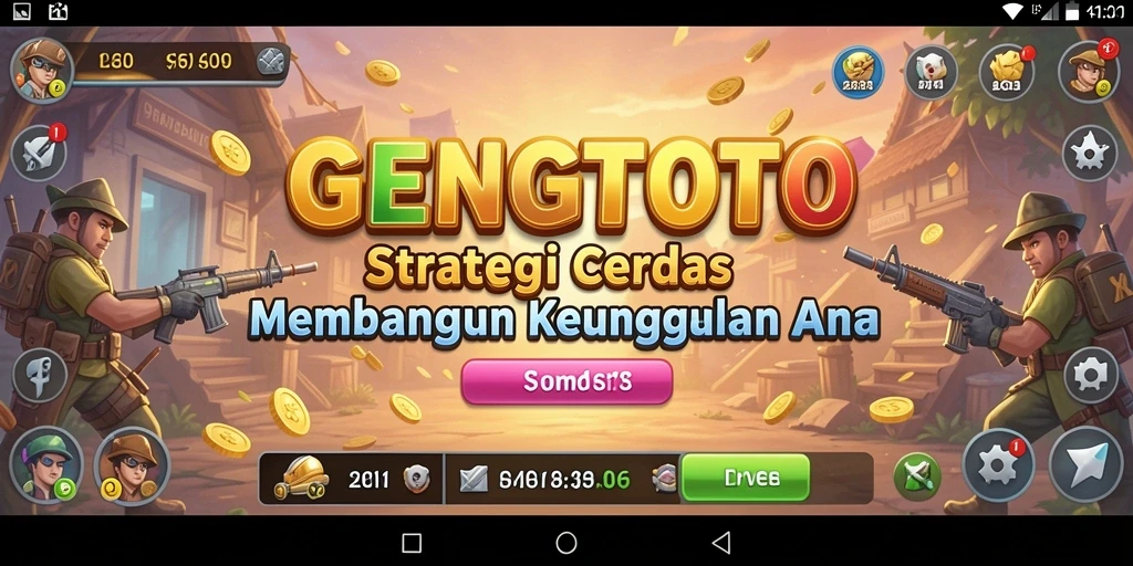 Tampilan gameplay <strong>GENGTOTO</strong> yang menampilkan aksi strategis mendebarkan.