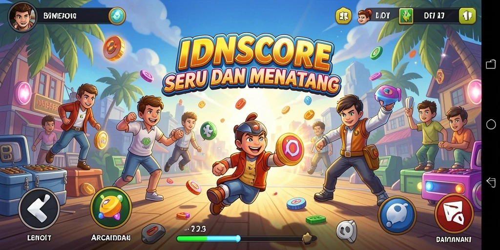 Tangkapan layar gameplay IDNSCORE yang menarik dan penuh tantangan.