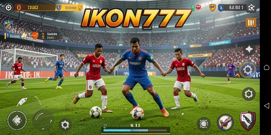 Tampilan menarik gameplay kerjasama sepak bola di IKON777.