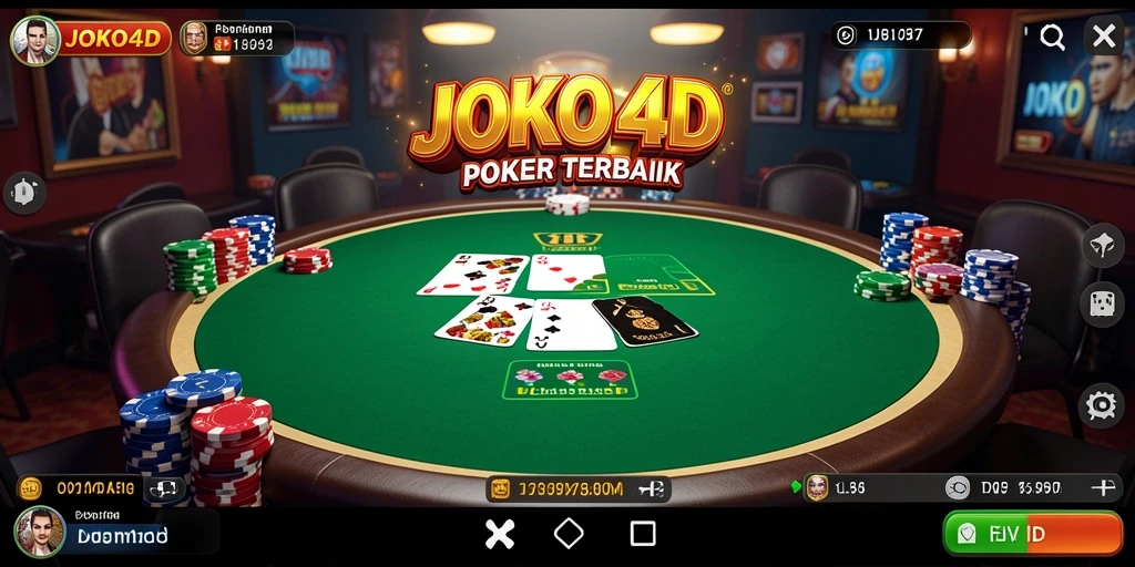 Tampilan gameplay Poker yang seru dan menarik dari JOKO4D.
