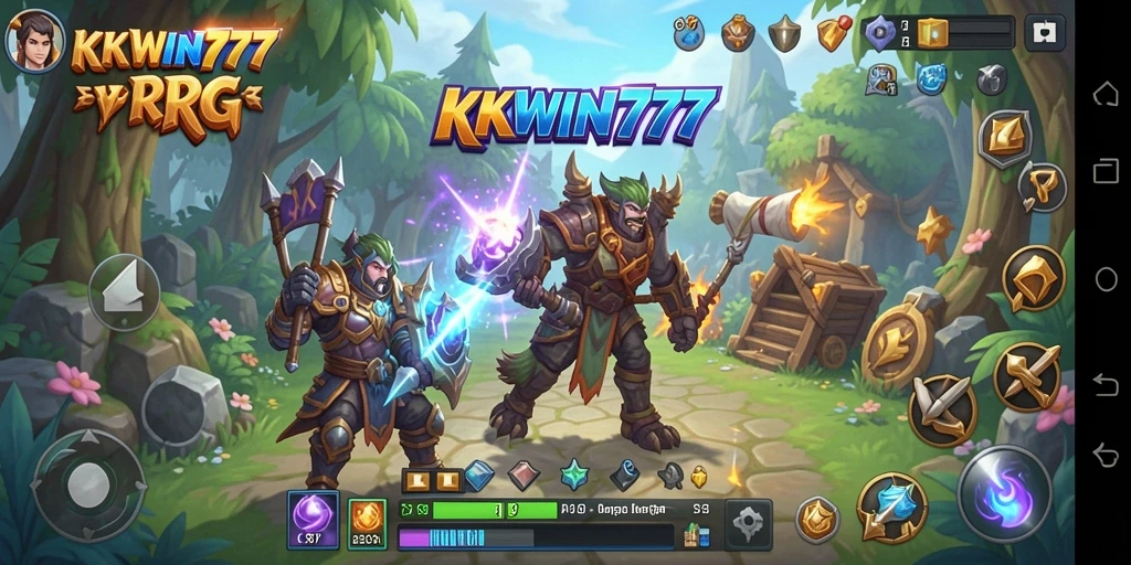 Tampilan gameplay KKWIN777 yang menawan dalam petualangan RPG.