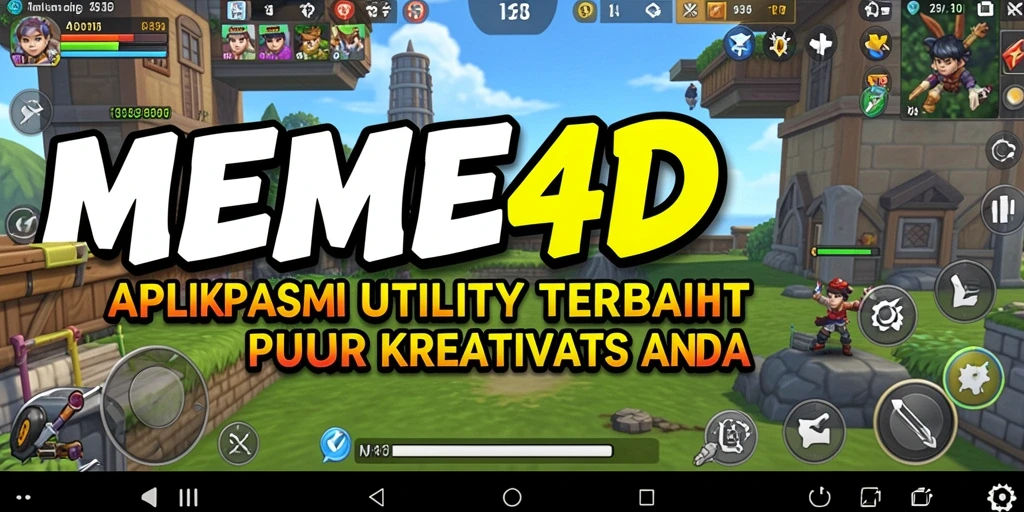 Tampilan utama MEME4D yang menunjukkan berbagai opsi meme.