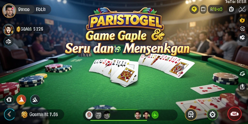 Tampilan menarik dari gameplay Gaple di PARISTOGEL.