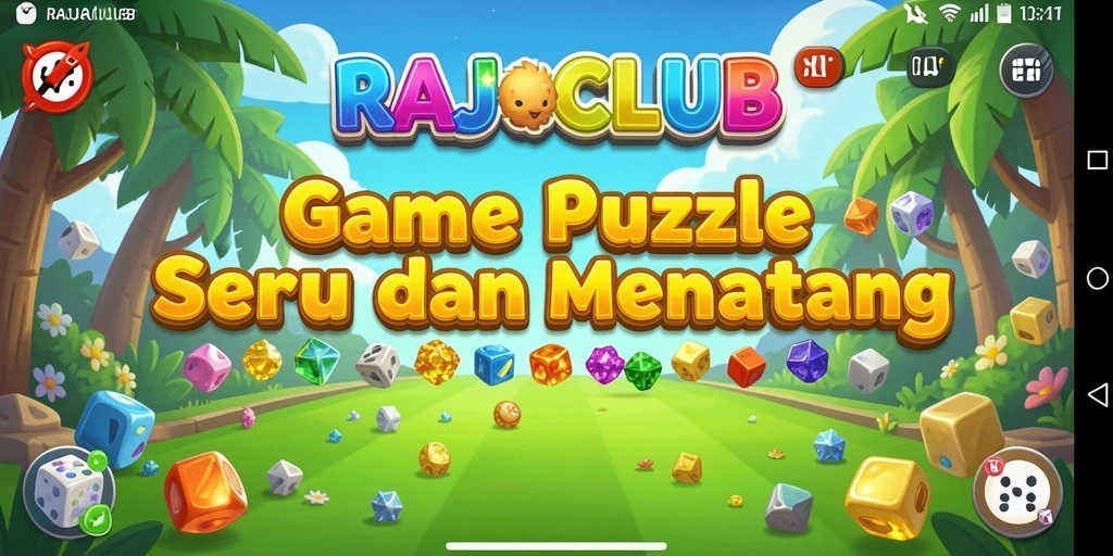 Gameplay seru dalam RAJACLUB dengan berbagai pilihan puzzle.