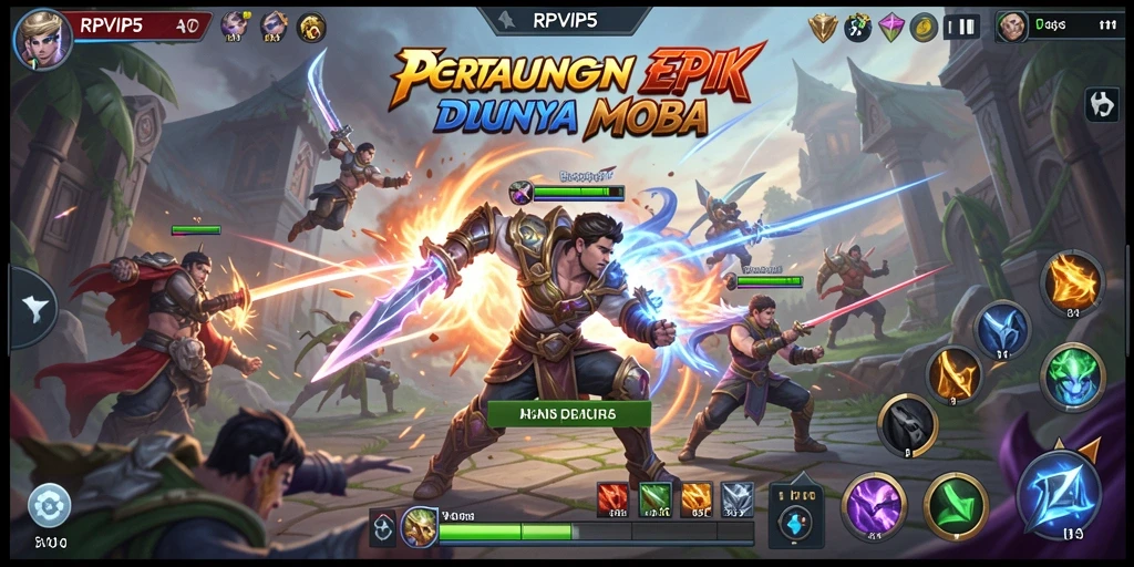 Tangkapan layar saat pertarungan seru di RPVIP5.