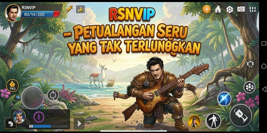 Tampilan gameplay RSNVIP yang seru dan memikat.