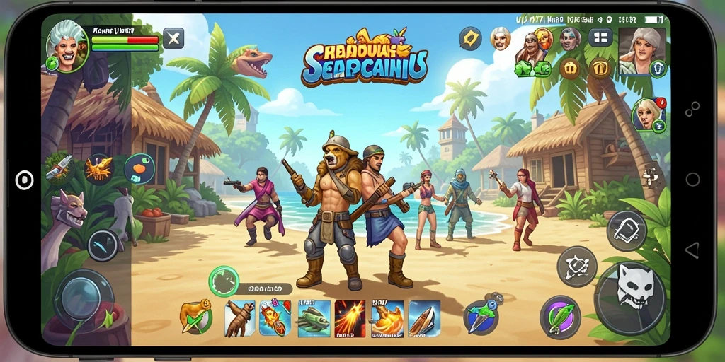 Tampilan gameplay UH77 yang mengasyikkan dan penuh warna.