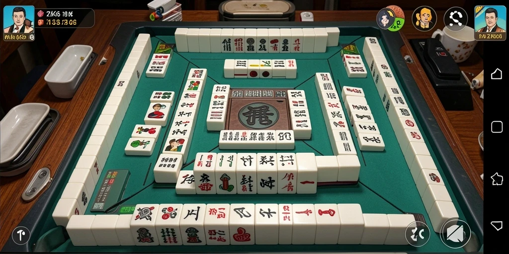 Tampilan gameplay Mahjong yang menarik dalam ZK6.